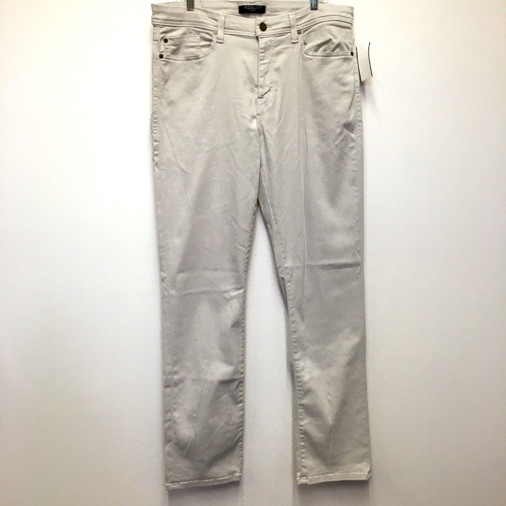Fidelity Denim Jimmy Straight Leg Jeans Size 36 Anarchy Casual Stretch Denim